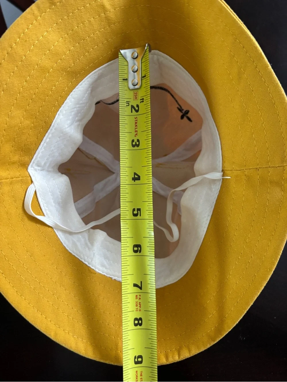 Kids Mustard Yellow Frog Ear Bucket Hat - Cute Smiley Design